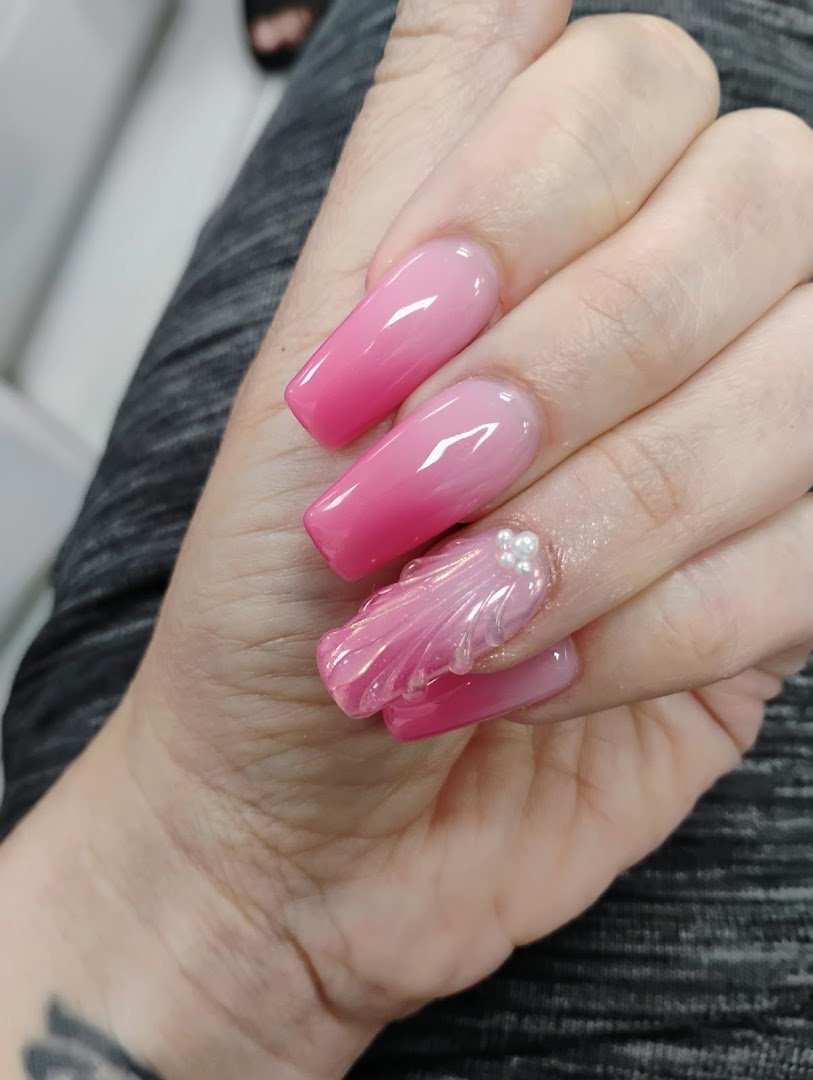 Manicure table in a clean salon interior