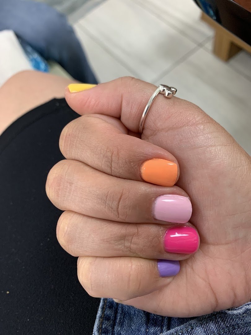 Manicure table in a clean salon interior