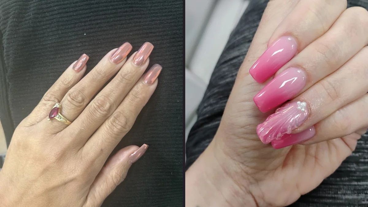 Pedicure chair in a bright nail salon